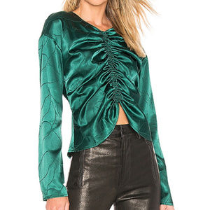 Green Revolve blouse